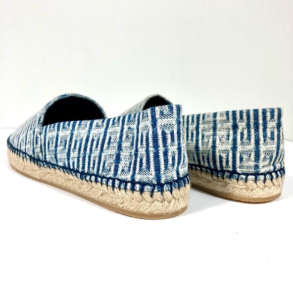 Givenchy Logo 4G Jacquard Espadrilles Flats Denim Blue 38 8 NEW - Picture 6 of 17